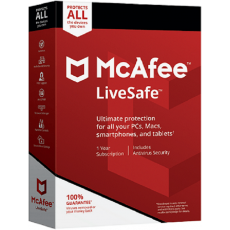 McAfee liveSafe 2024-2025, image 